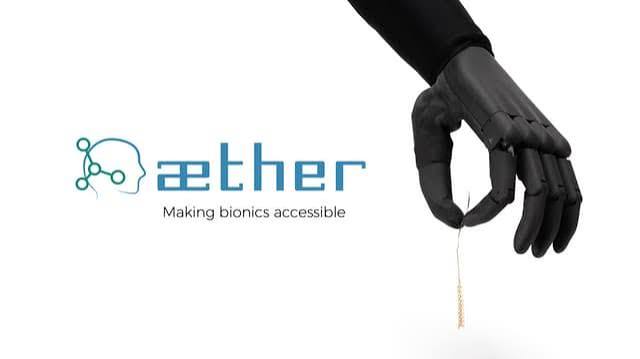 Aether Biomedical prosthetic hand — ergonomic design